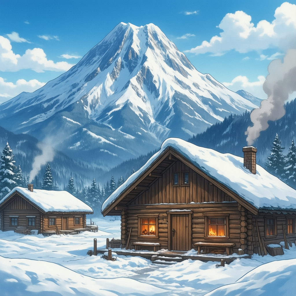 Winter Mountain Village 4