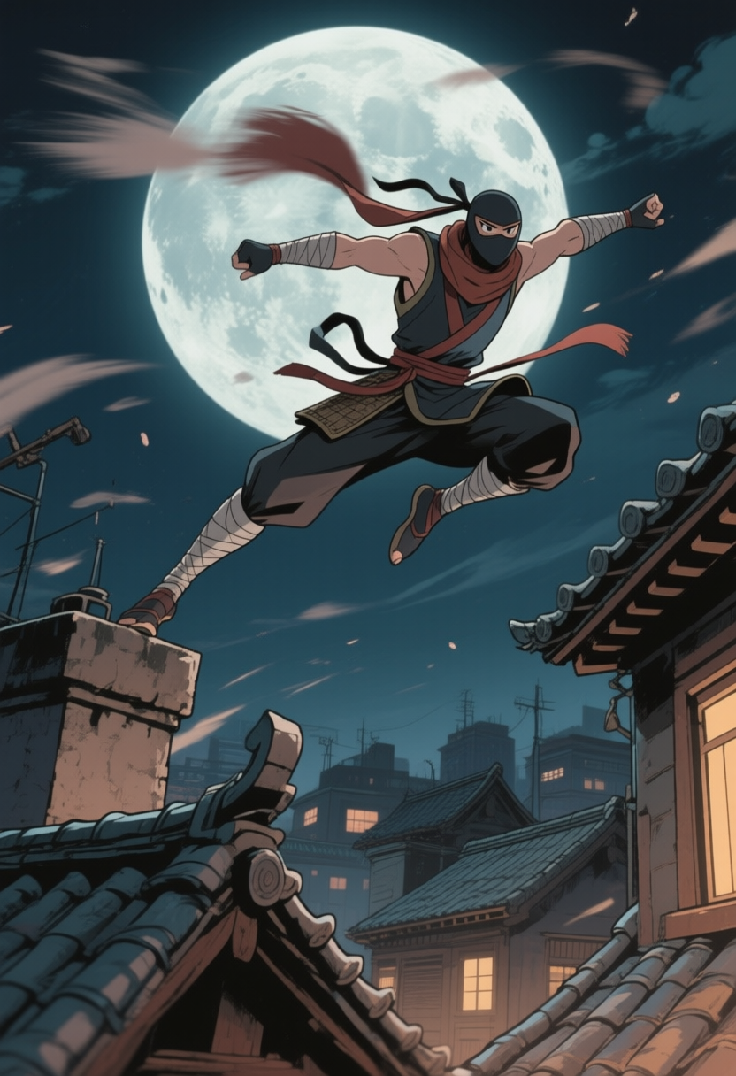 Rooftop Ninja Chase 2