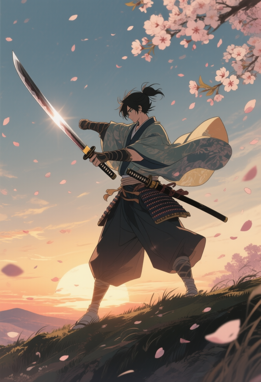 Samurai at Sunset
