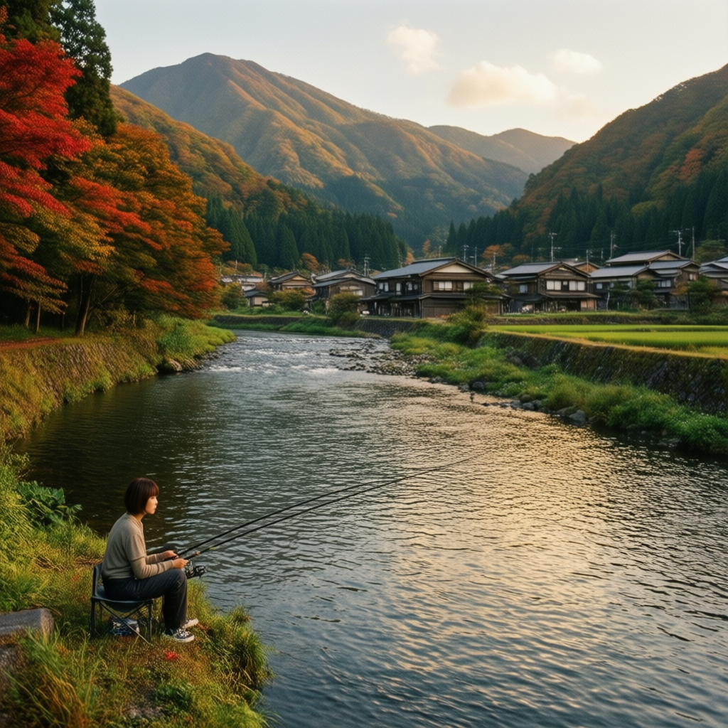 Autumn Riverside Village