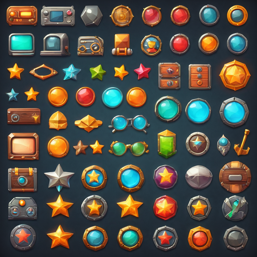 Retro UI Icon Kit